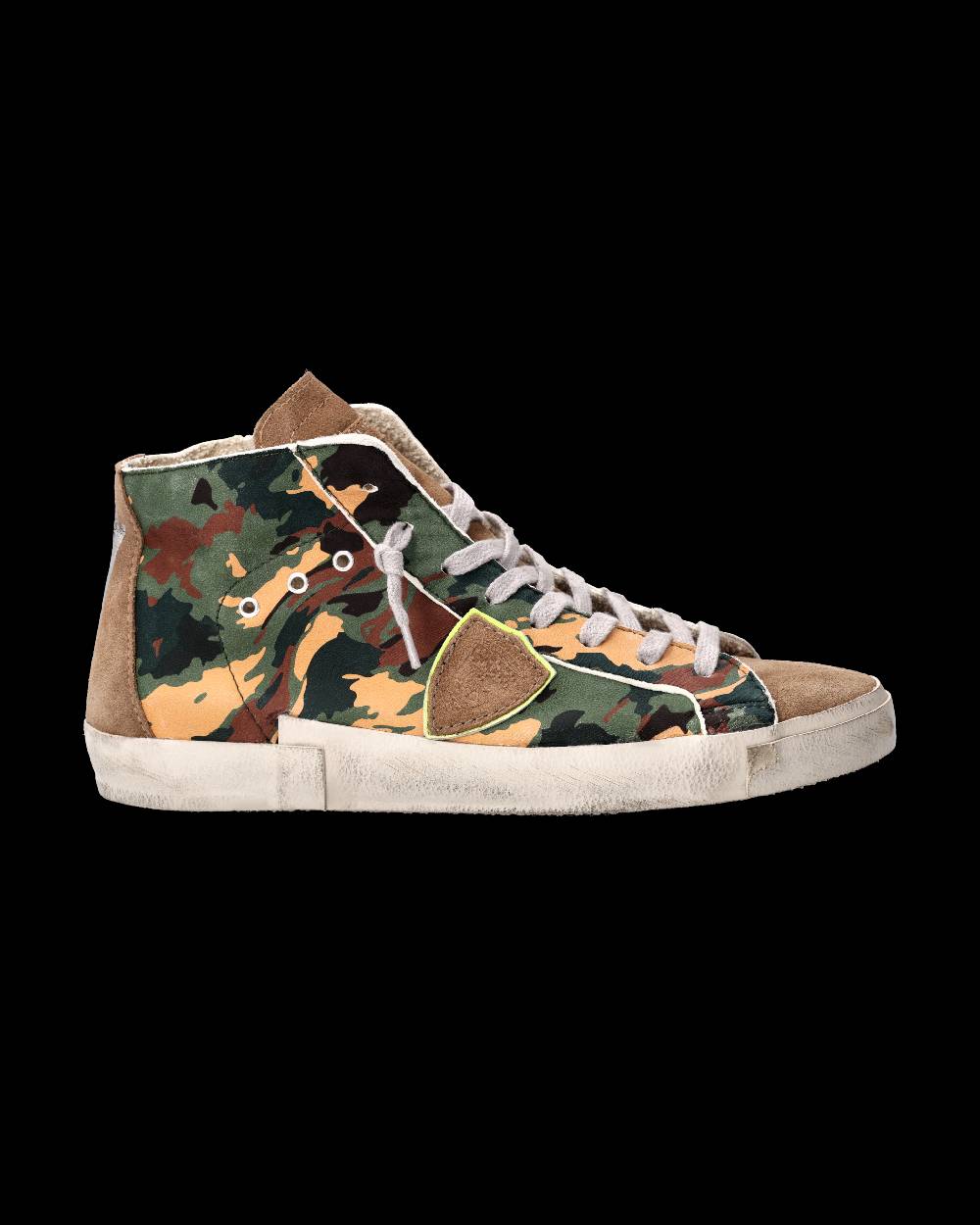 Philippe Model Sneaker Prsx Uomo, Verde e Beige In Linea