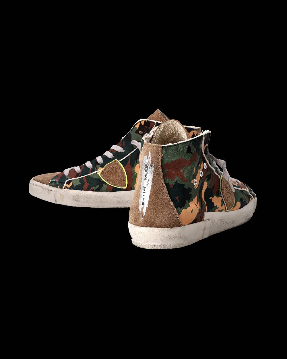 Philippe Model Sneaker Prsx Uomo, Verde e Beige In Linea