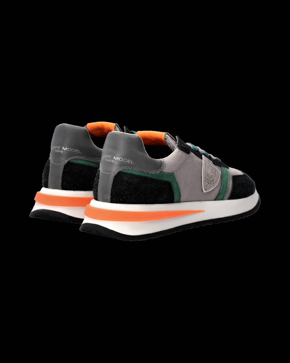 Philippe Model Sneaker Tropez 2.1 Uomo, Grigio e Arancio Soddisfazione Garantita