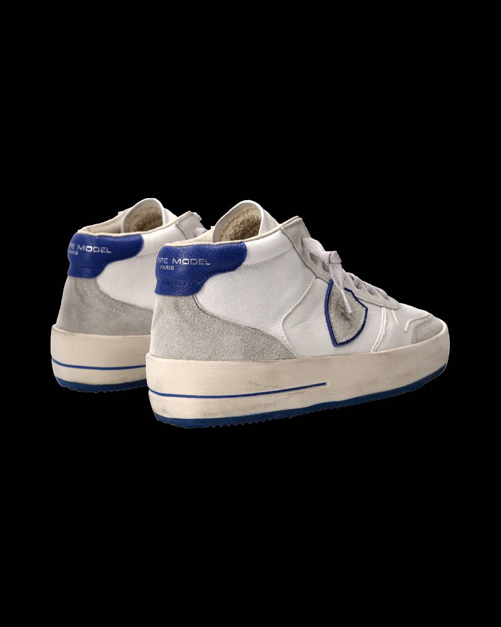 Philippe Model Sneaker Nice Uomo, Bianco e Blu Shopping Online