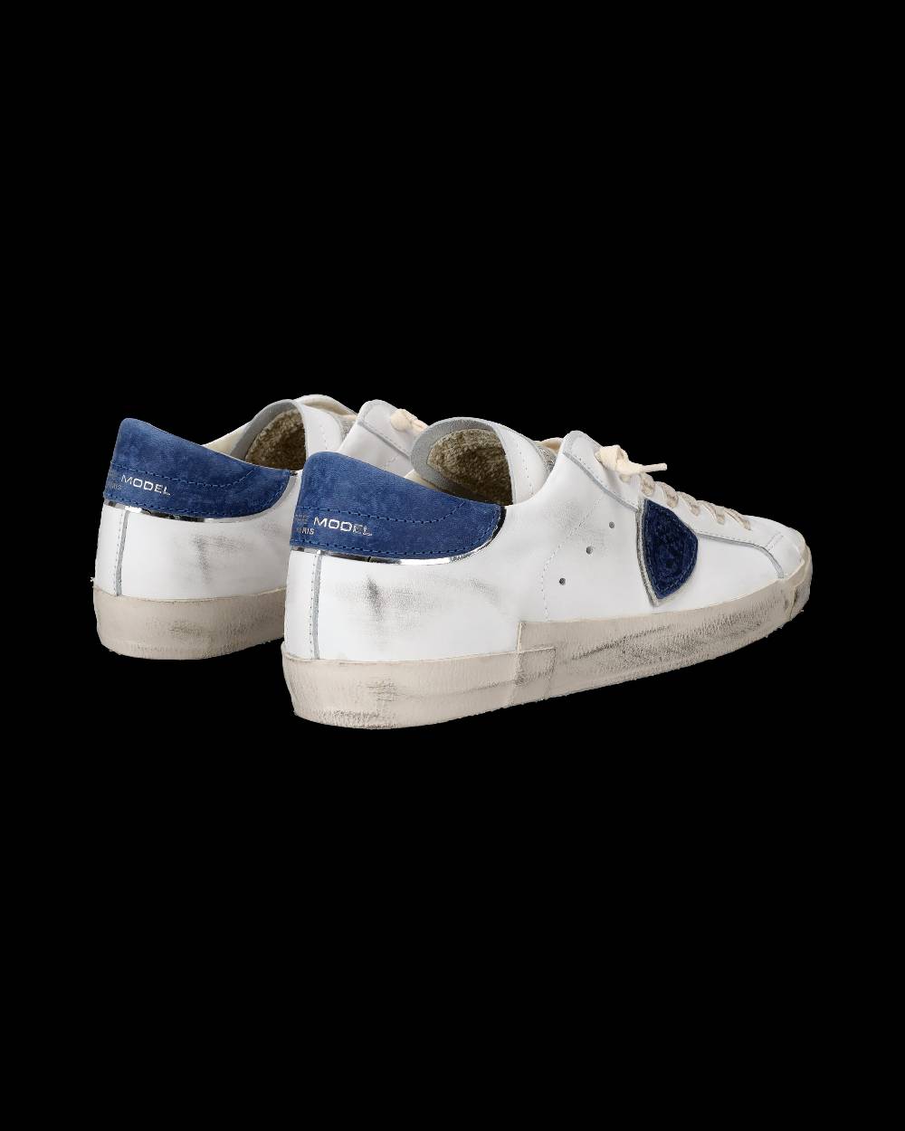 Philippe Model Sneaker basse Paris uomo - bianco e bluette Prezzo Ridotto