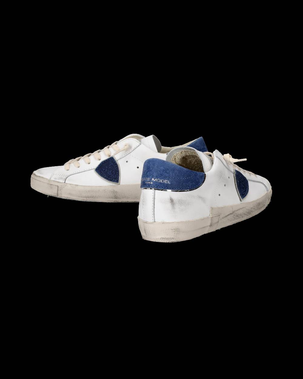 Philippe Model Sneaker basse Paris uomo - bianco e bluette Prezzo Ridotto
