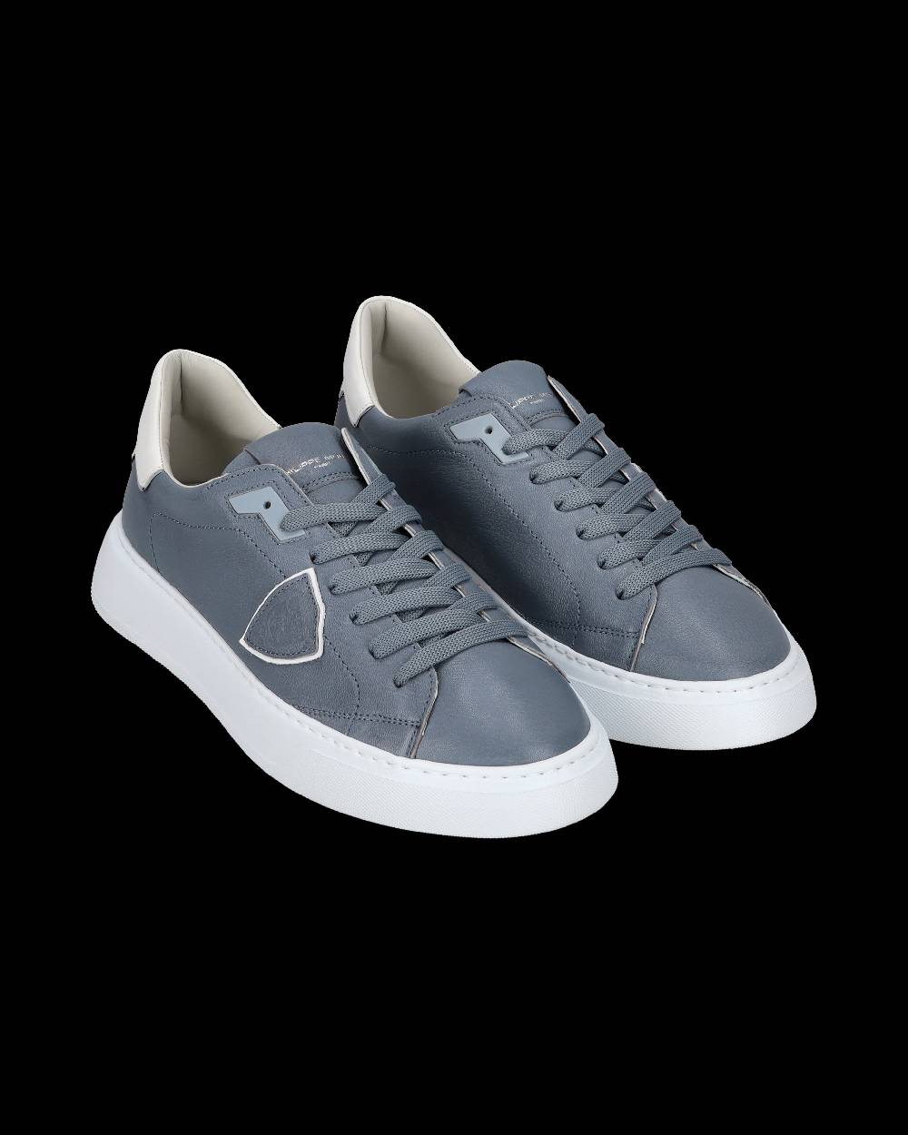 Philippe Model Sneaker casual Temple da uomo in pelle Nabuk - Blu Novità