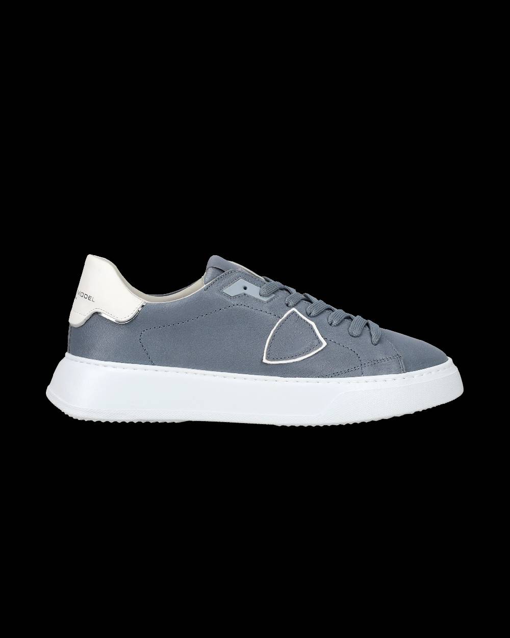 Philippe Model Sneaker casual Temple da uomo in pelle Nabuk - Blu Novità