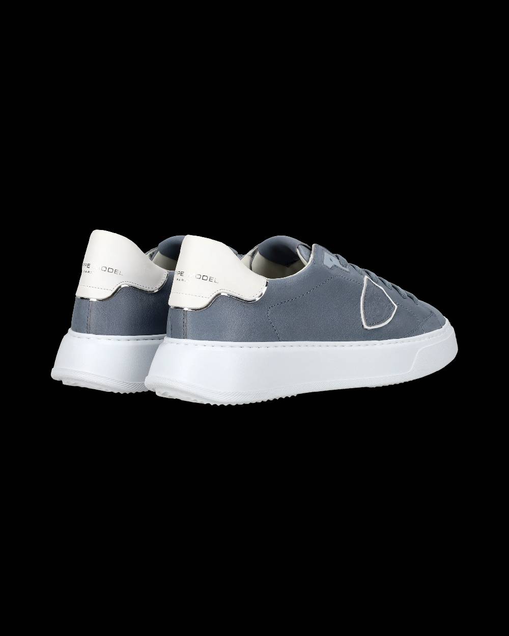 Philippe Model Sneaker casual Temple da uomo in pelle Nabuk - Blu Novità