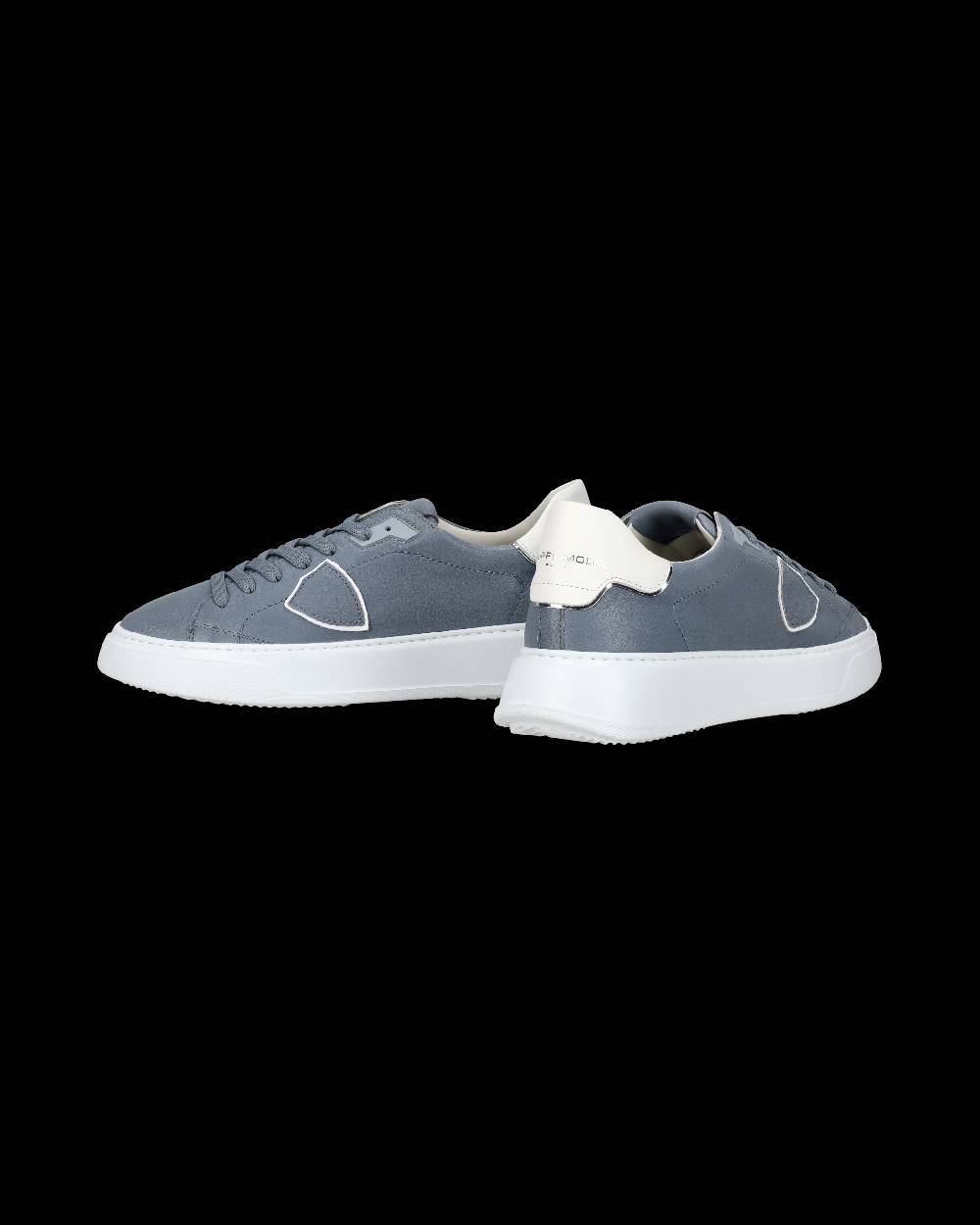 Philippe Model Sneaker casual Temple da uomo in pelle Nabuk - Blu Novità