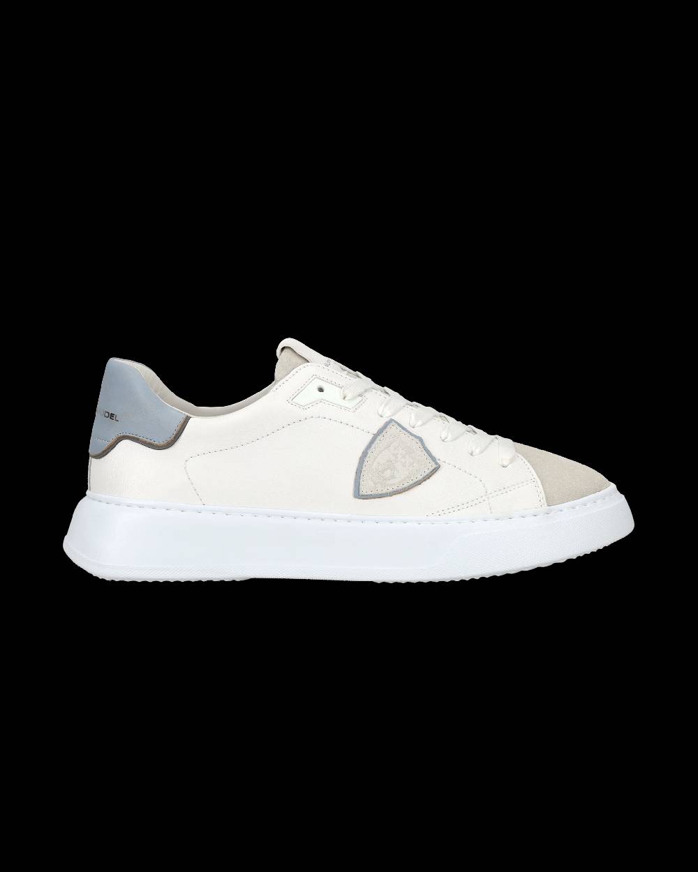 Philippe Model Sneaker casual Temple da uomo in pelle - Azzurro e bianco Sconto