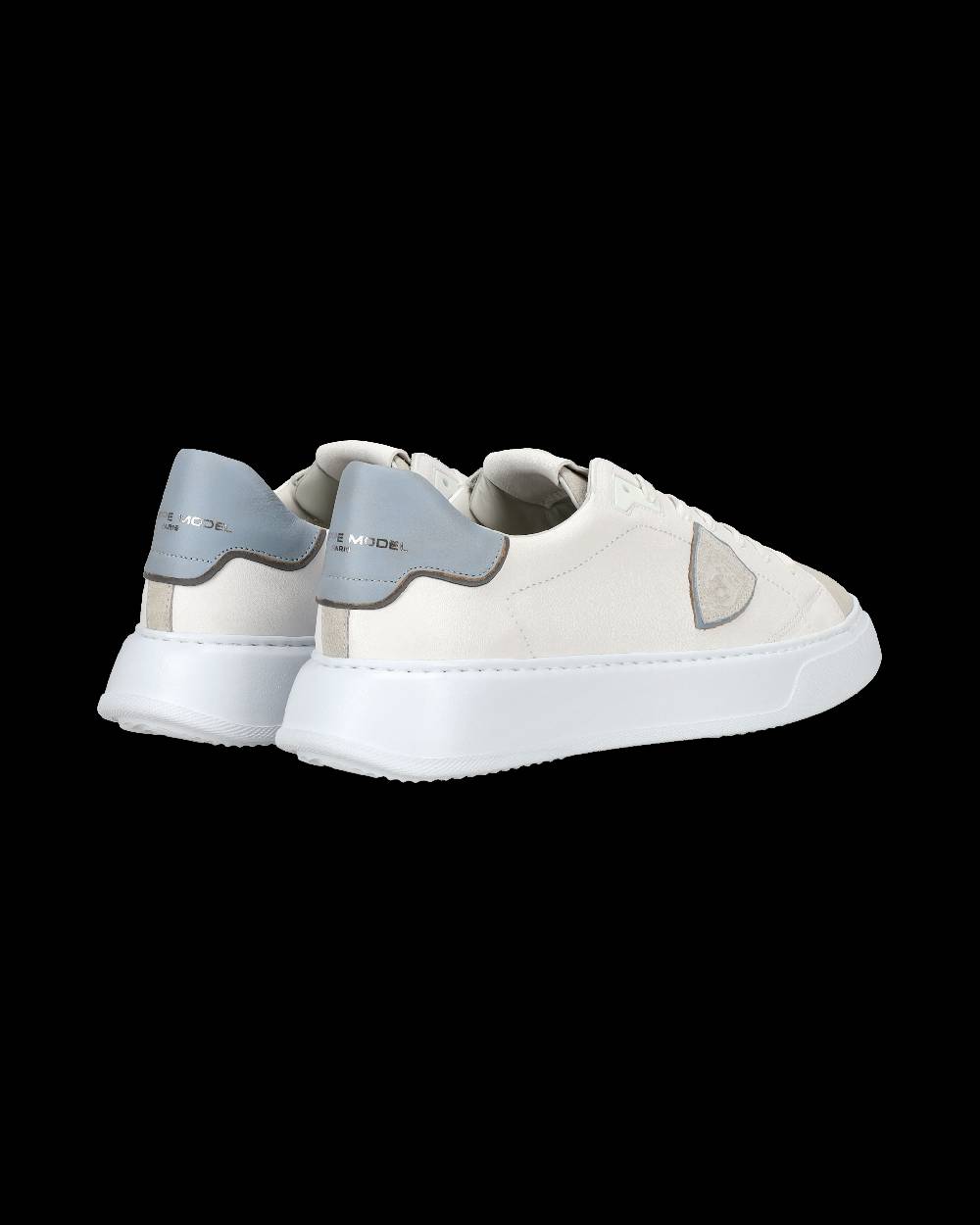 Philippe Model Sneaker casual Temple da uomo in pelle - Azzurro e bianco Sconto