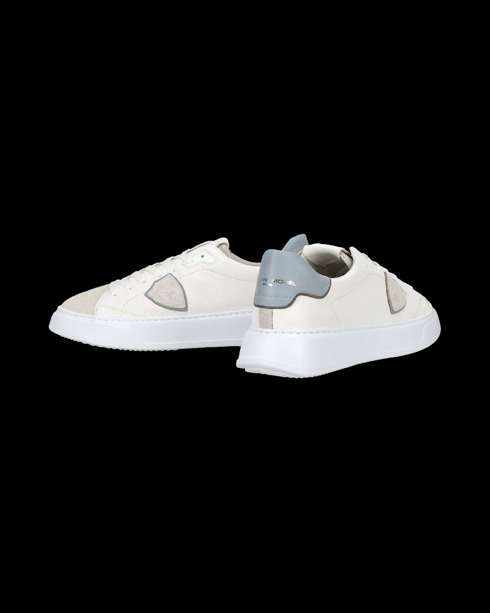 Philippe Model Sneaker casual Temple da uomo in pelle - Azzurro e bianco Sconto
