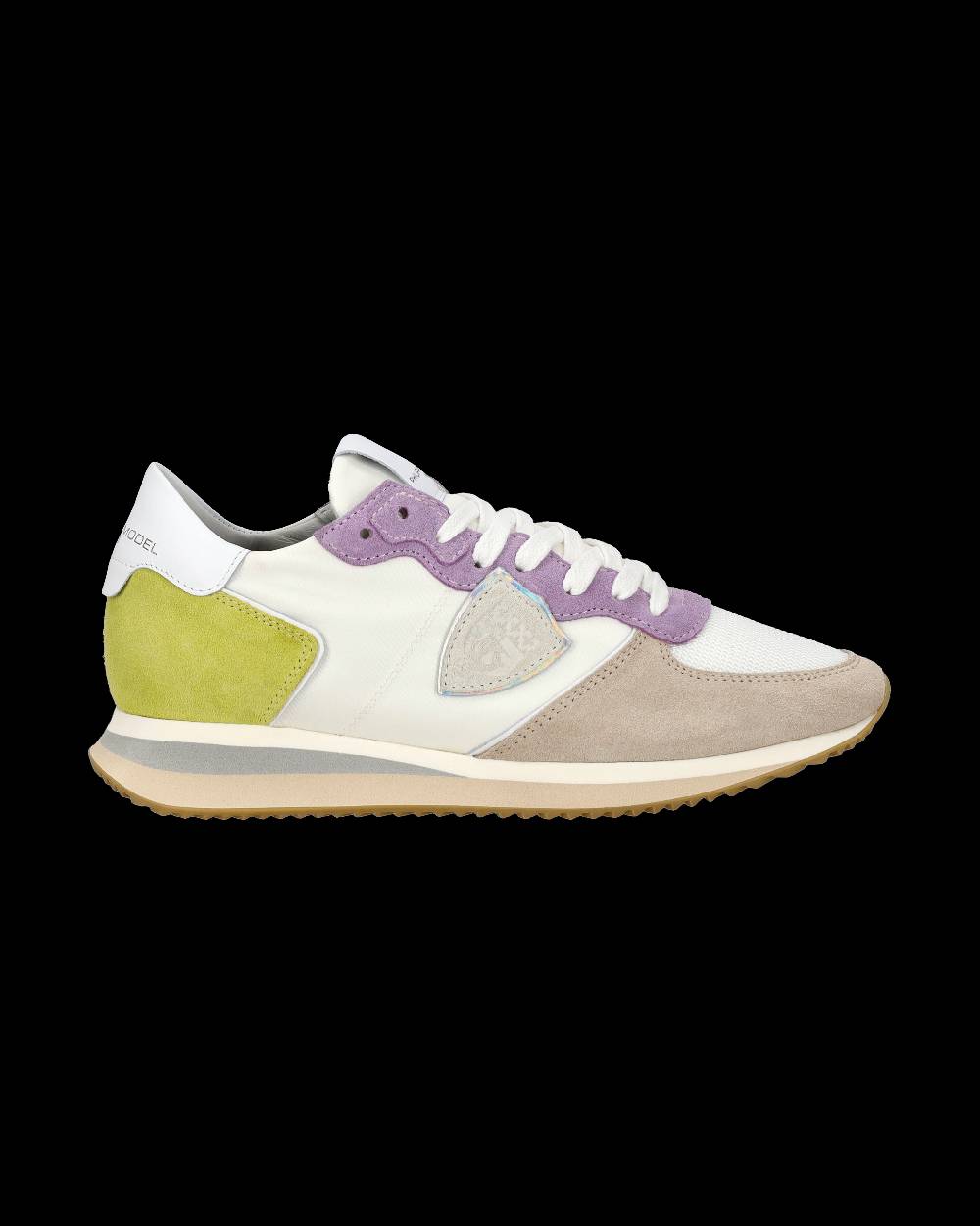 Philippe Model Sneaker casual Trpx da donna in nylon e pelle - Bianco e viola Offerta