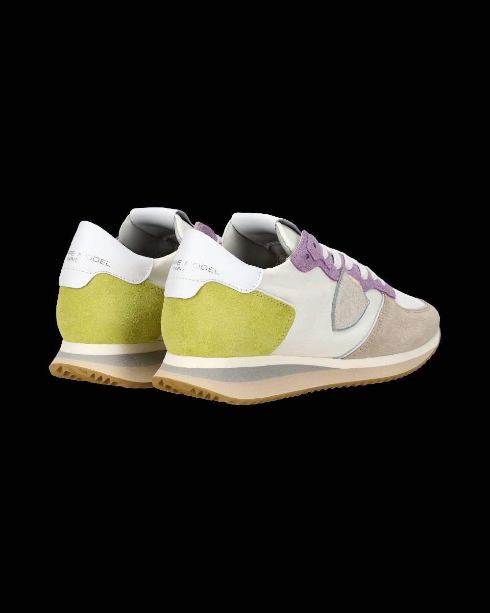 Philippe Model Sneaker casual Trpx da donna in nylon e pelle - Bianco e viola Offerta
