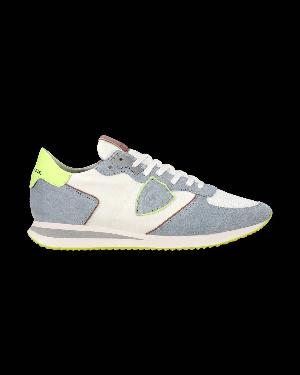 Philippe Model Sneaker casual Trpx da uomo in nylon e pelle - Azzurro e giallo Vendita Calda