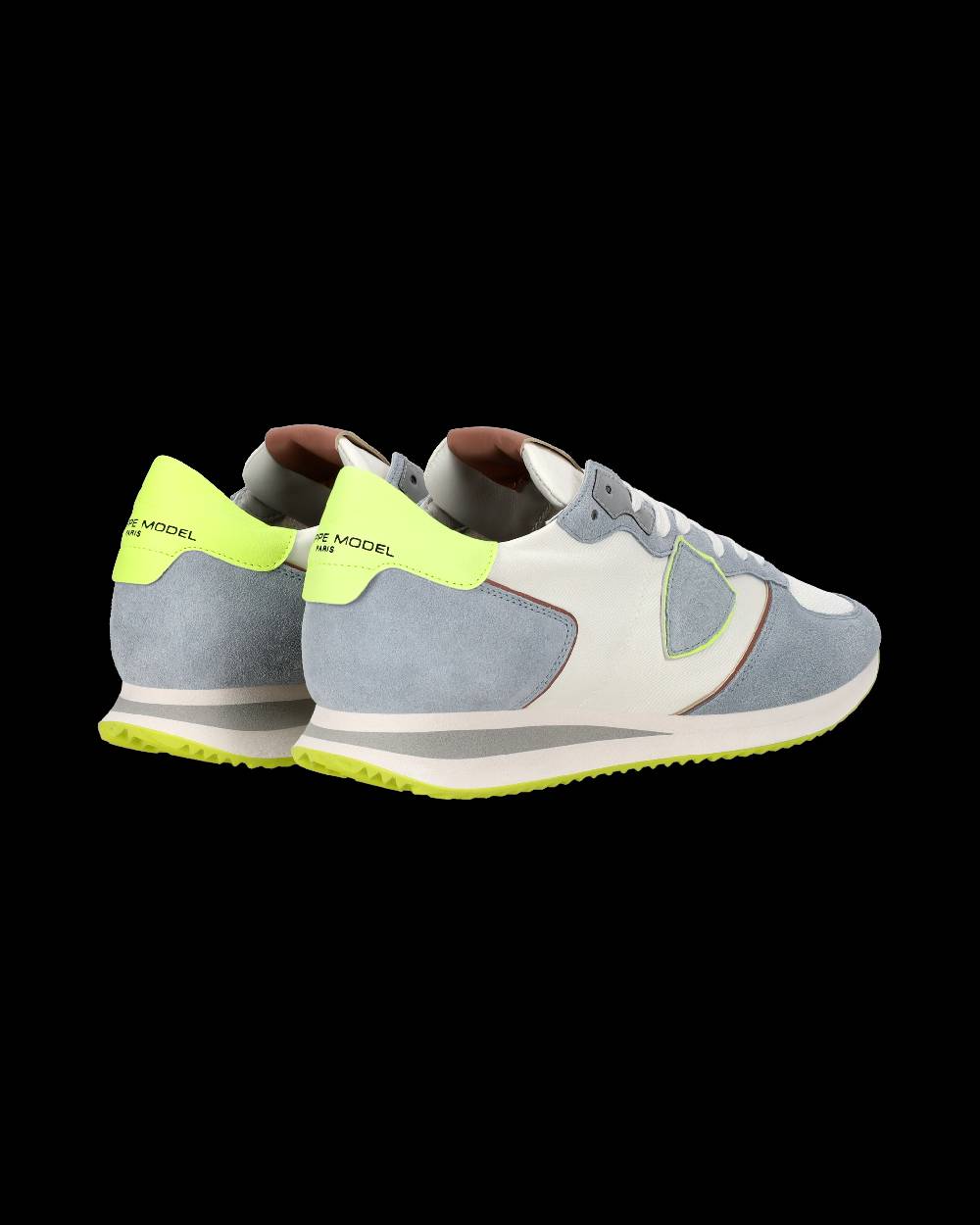 Philippe Model Sneaker casual Trpx da uomo in nylon e pelle - Azzurro e giallo Vendita Calda