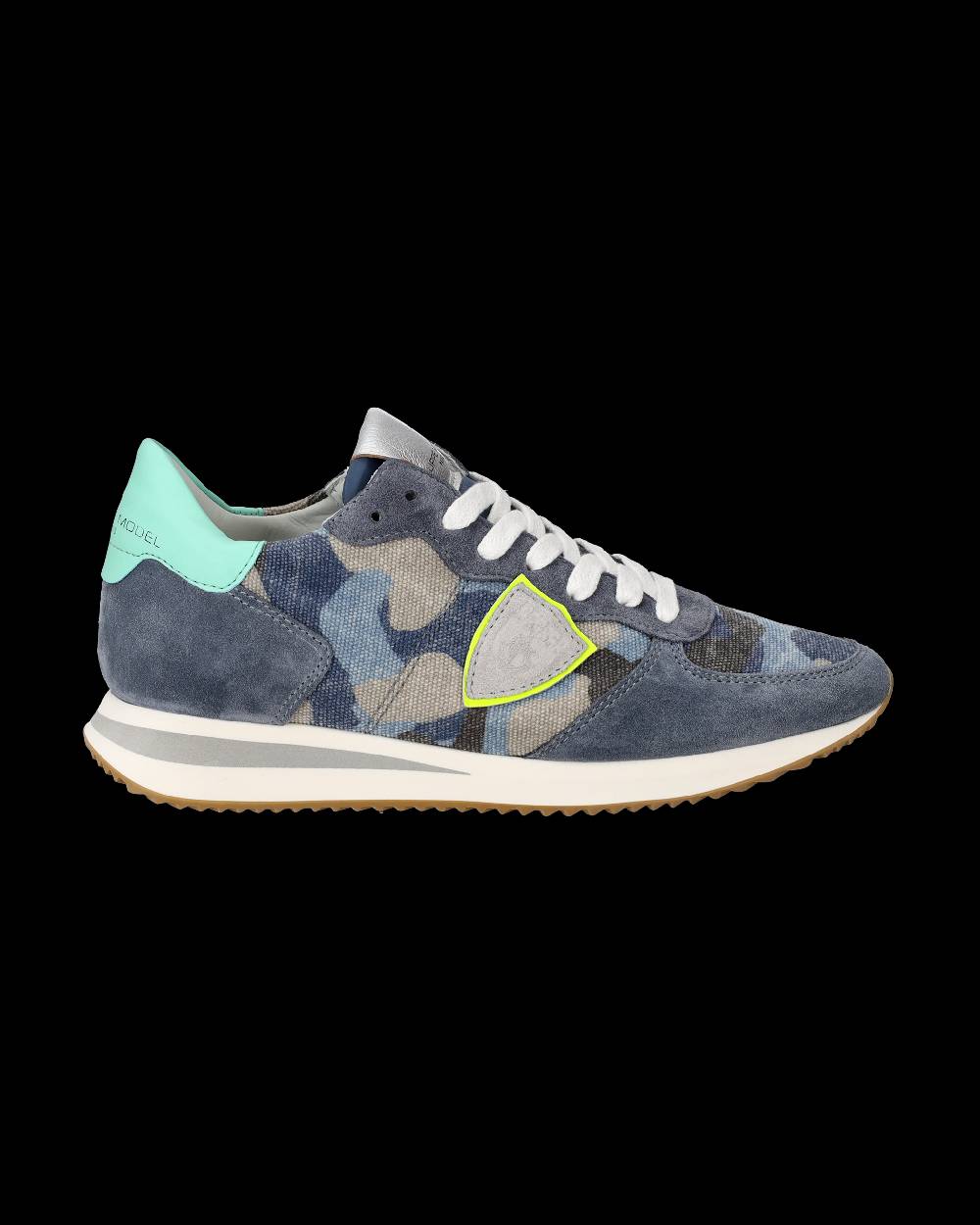 Philippe Model Sneakers Trpx da Donna Blu e Gialle in Tessuto Tecnico Vendita Economica