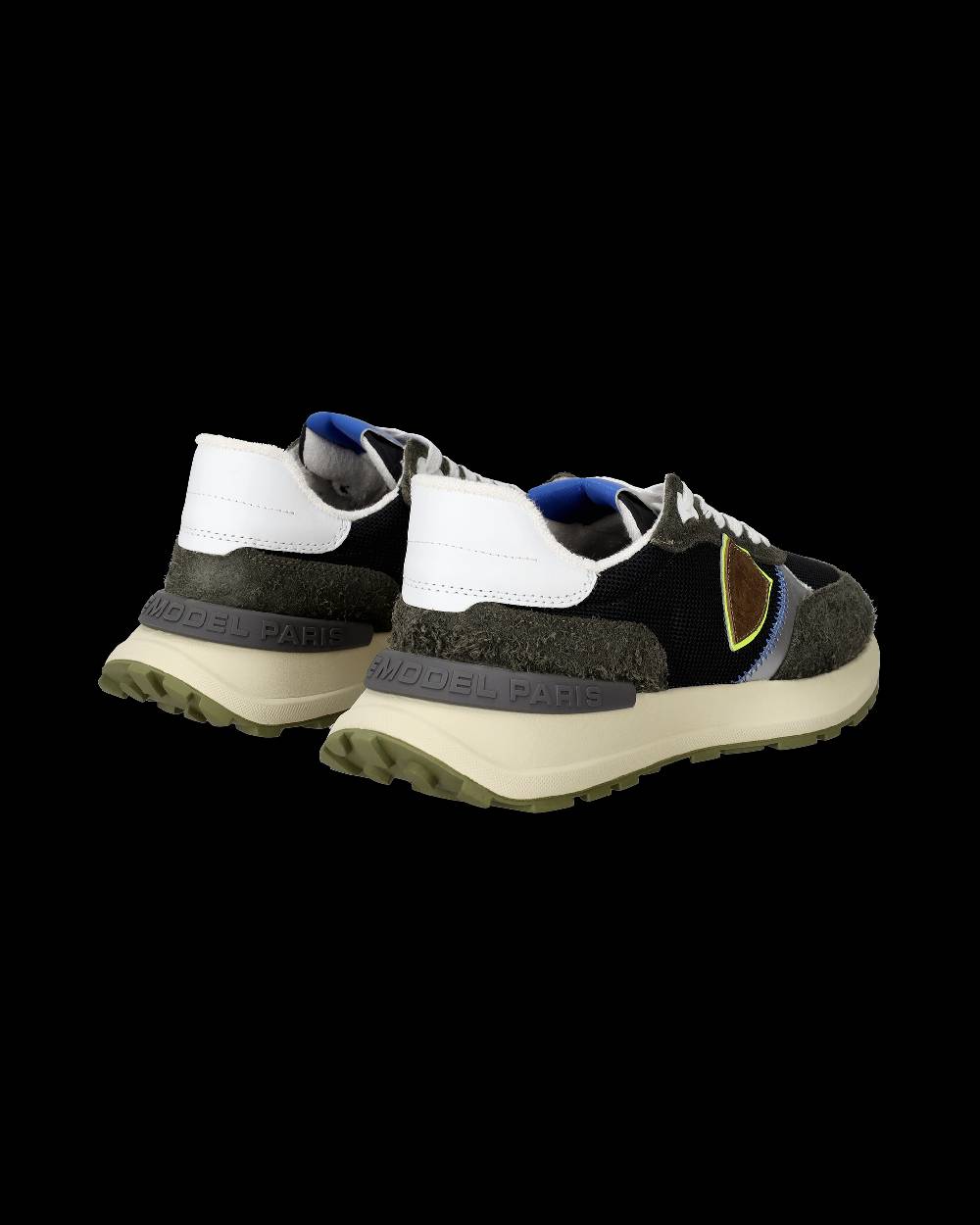 Philippe Model Sneakers basse Antibes da Uomo in nylon e pelle - nero militare Vendite Flash