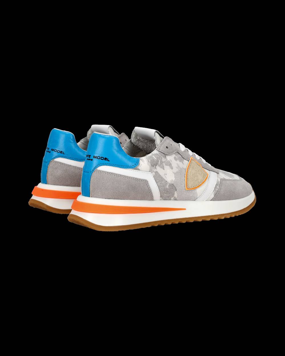 Philippe Model Sneaker bassa Tropez 2.1 uomo - grigio, bianco e arancio In Saldo