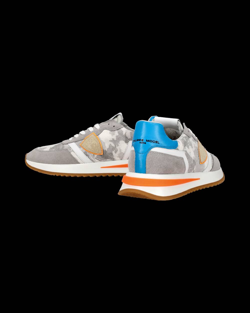 Philippe Model Sneaker bassa Tropez 2.1 uomo - grigio, bianco e arancio In Saldo