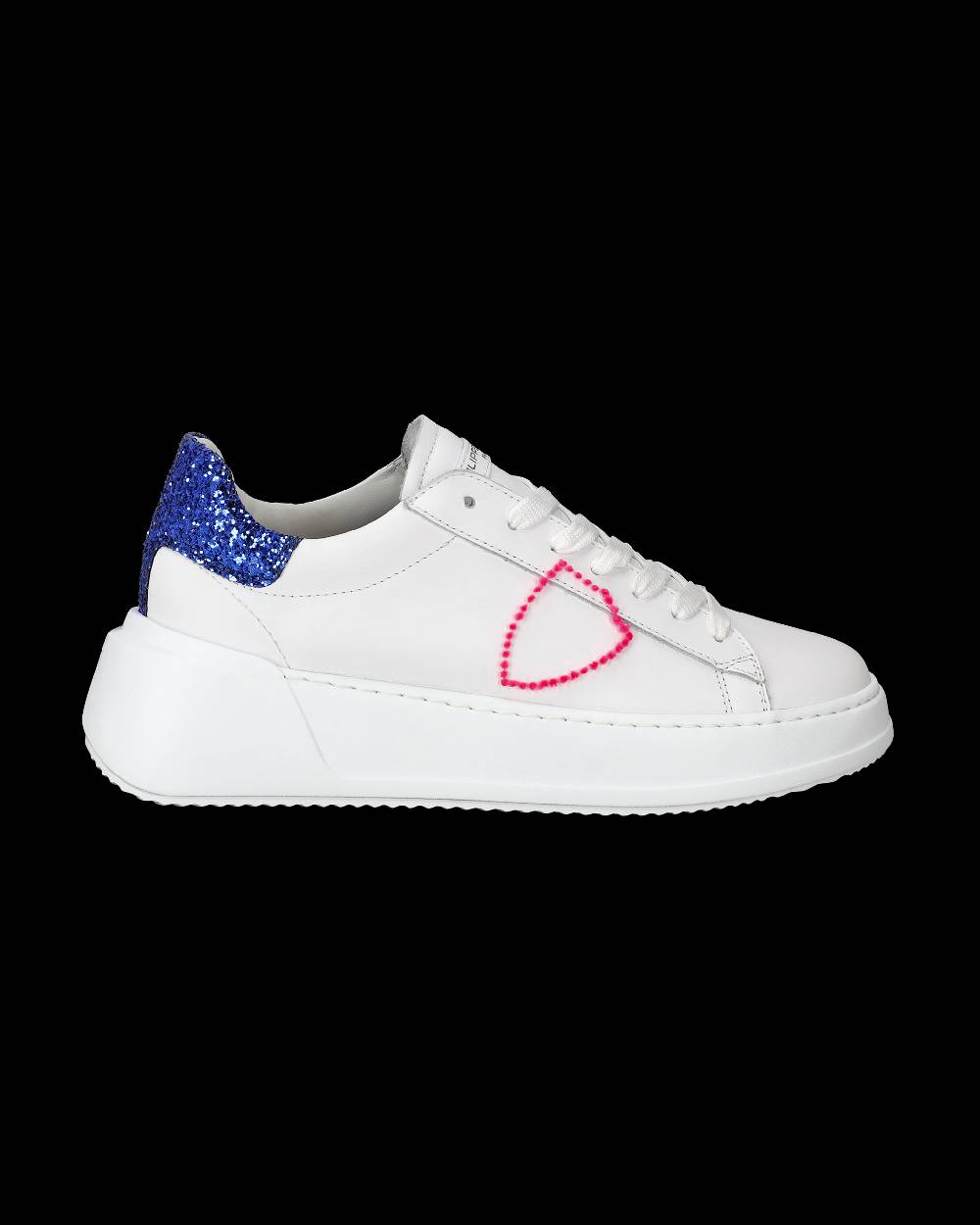 Philippe Model Sneaker basse Tres Temple donna - bianco e bluette In Linea