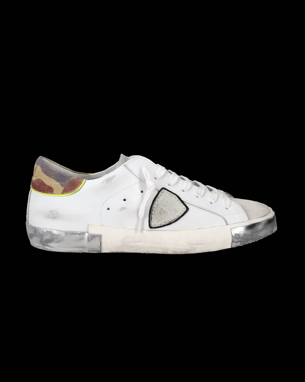 Philippe Model Sneakers Prsx da Uomo Bianche e Bordeaux in Pelle Nuovo