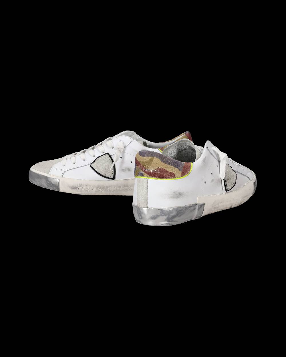 Philippe Model Sneakers Prsx da Uomo Bianche e Bordeaux in Pelle Nuovo