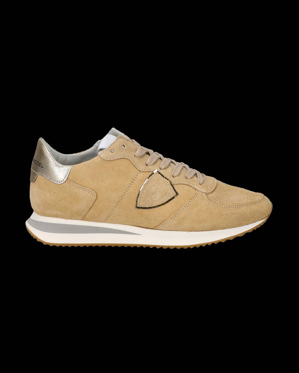 Philippe Model Sneakers Trpx da Donna Beige in Pelle Scamosciata Qualità