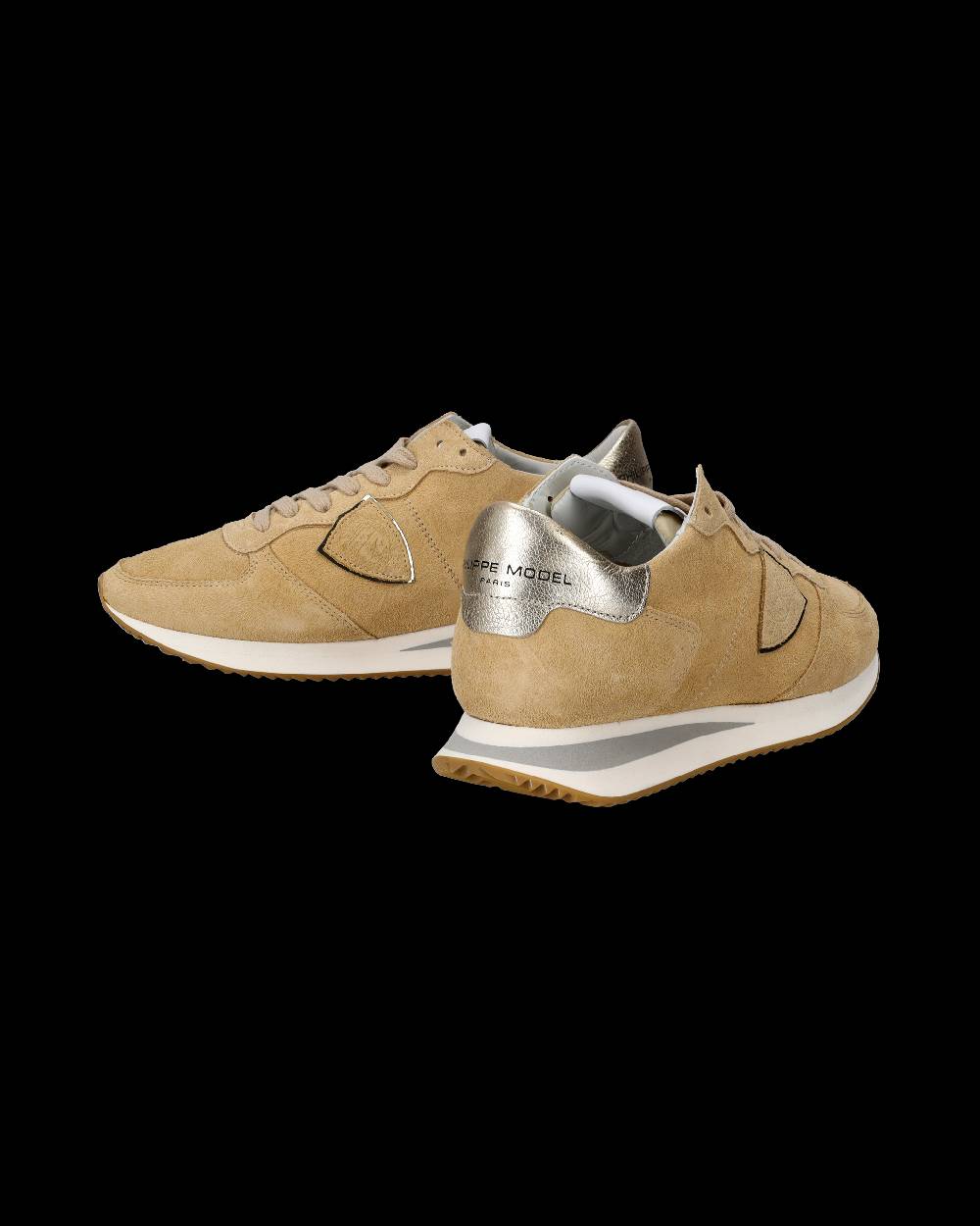 Philippe Model Sneakers Trpx da Donna Beige in Pelle Scamosciata Qualità
