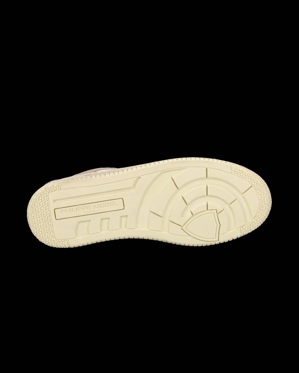 Philippe Model Sneaker streetwear Lyon da uomo in pelle riciclata - Bianco, verde e arancione Vendita
