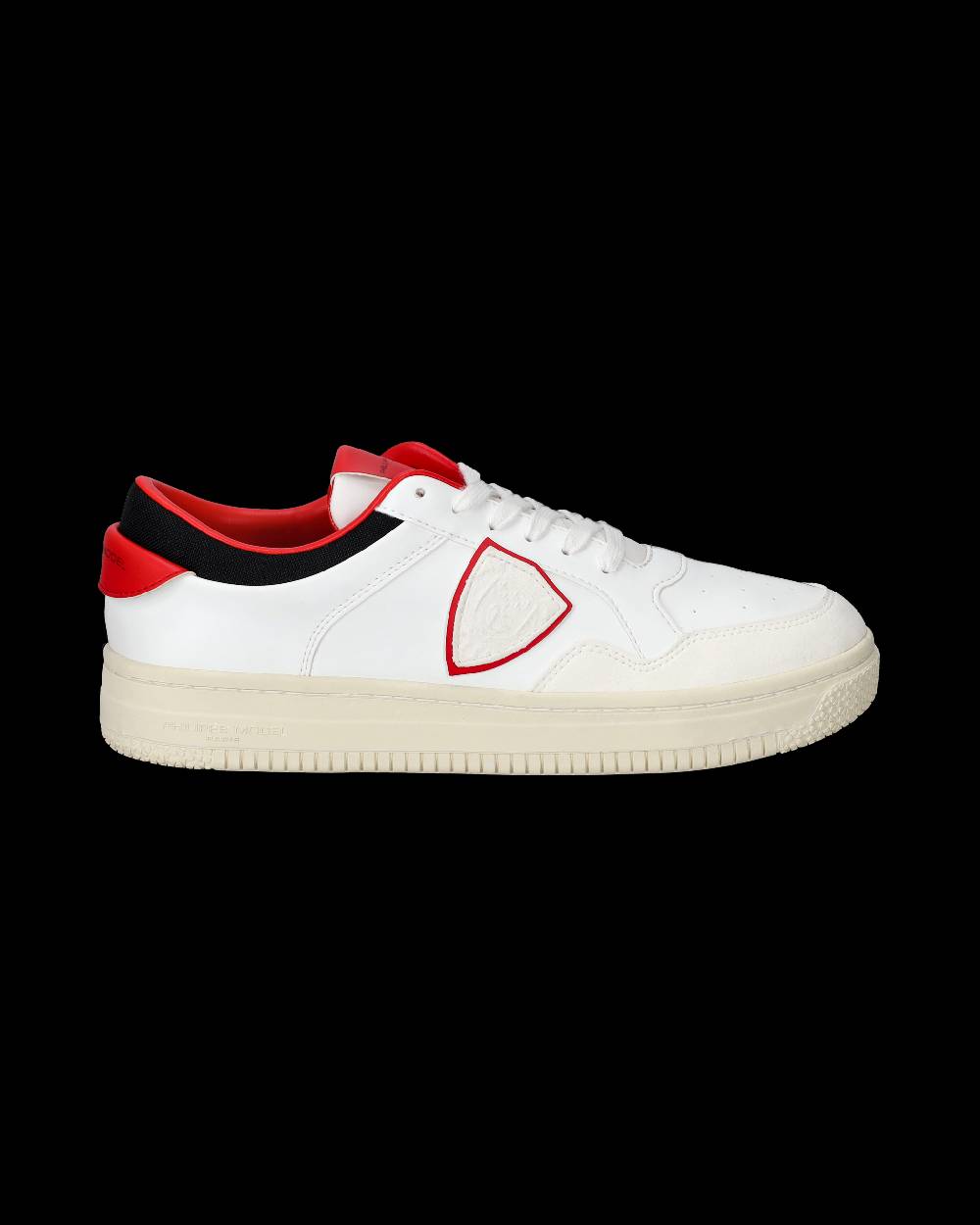 Philippe Model Sneakers Lyon da Uomo Bianche e Rosse in Pelle Riciclata Promozione