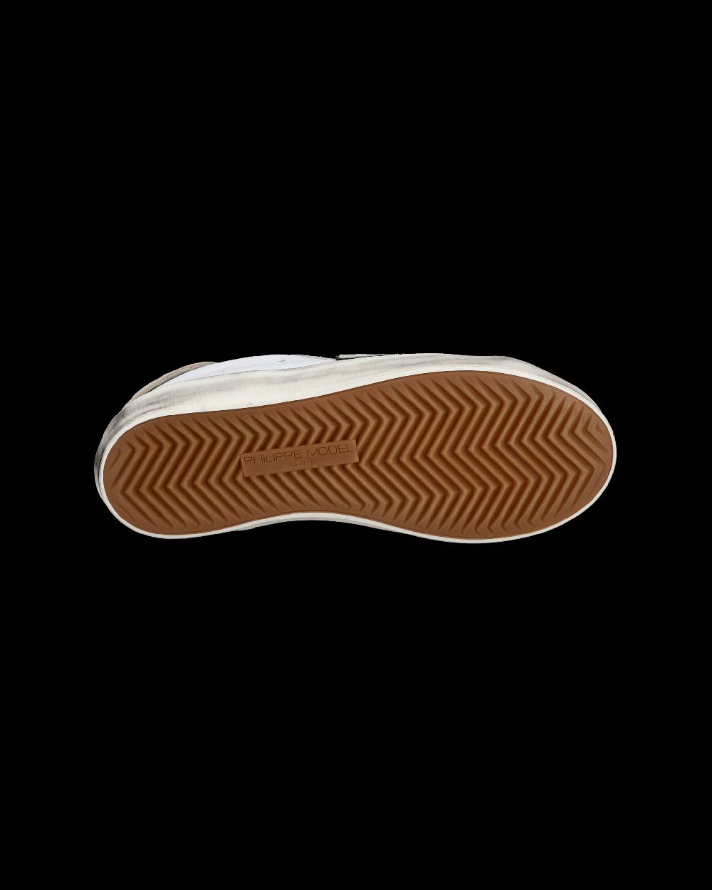 Philippe Model Junior Paris Low-Top Sneakers in Leather, White Blue Pezzi Unici