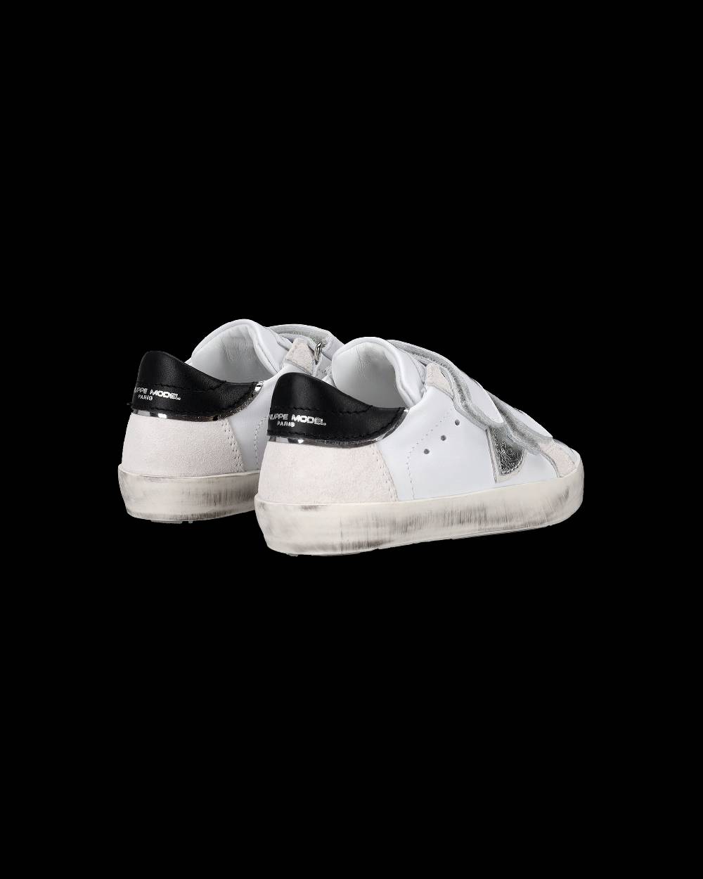 Philippe Model Sneakers Prsx Sportif da Bambini Bianche e Argento in Pelle Qualità Garantita