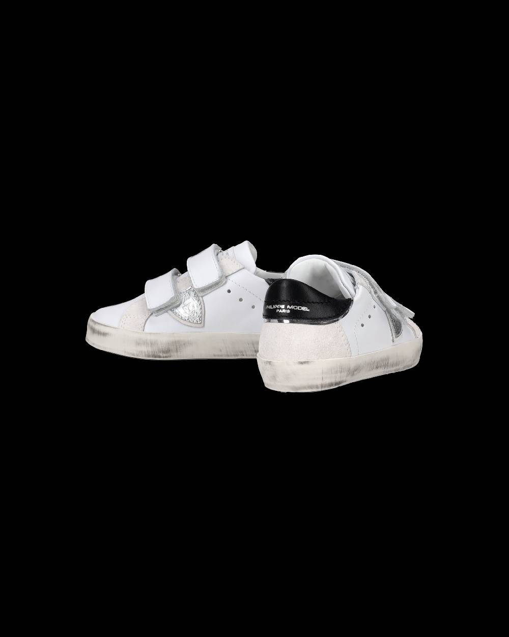 Philippe Model Sneakers Prsx Sportif da Bambini Bianche e Argento in Pelle Qualità Garantita