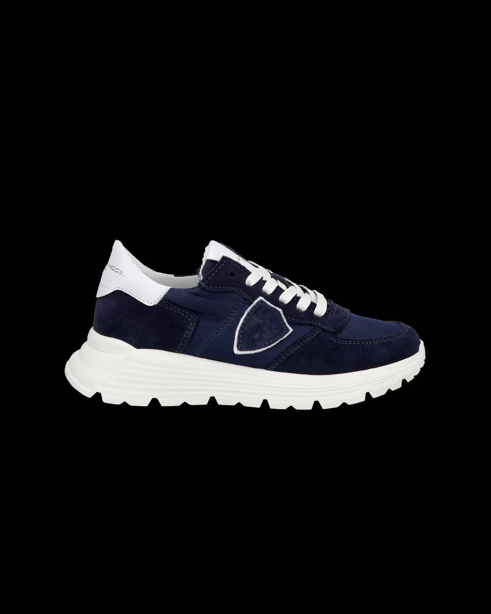 Philippe Model Junior Tropez Low-Top Sneakers in Leather, Blue Acquista Ora