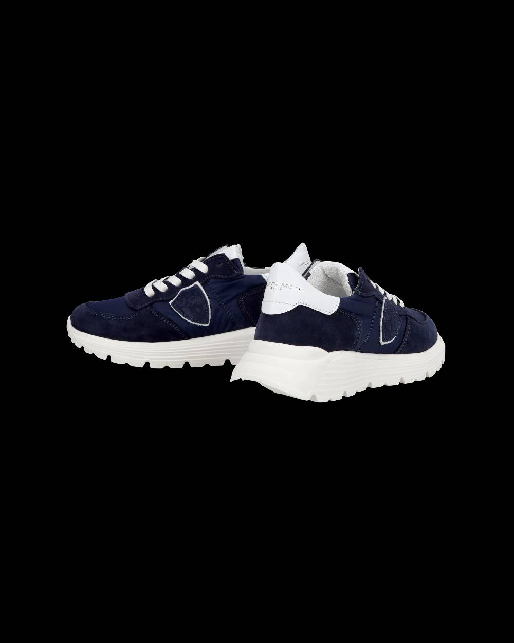 Philippe Model Junior Tropez Low-Top Sneakers in Leather, Blue Acquista Ora