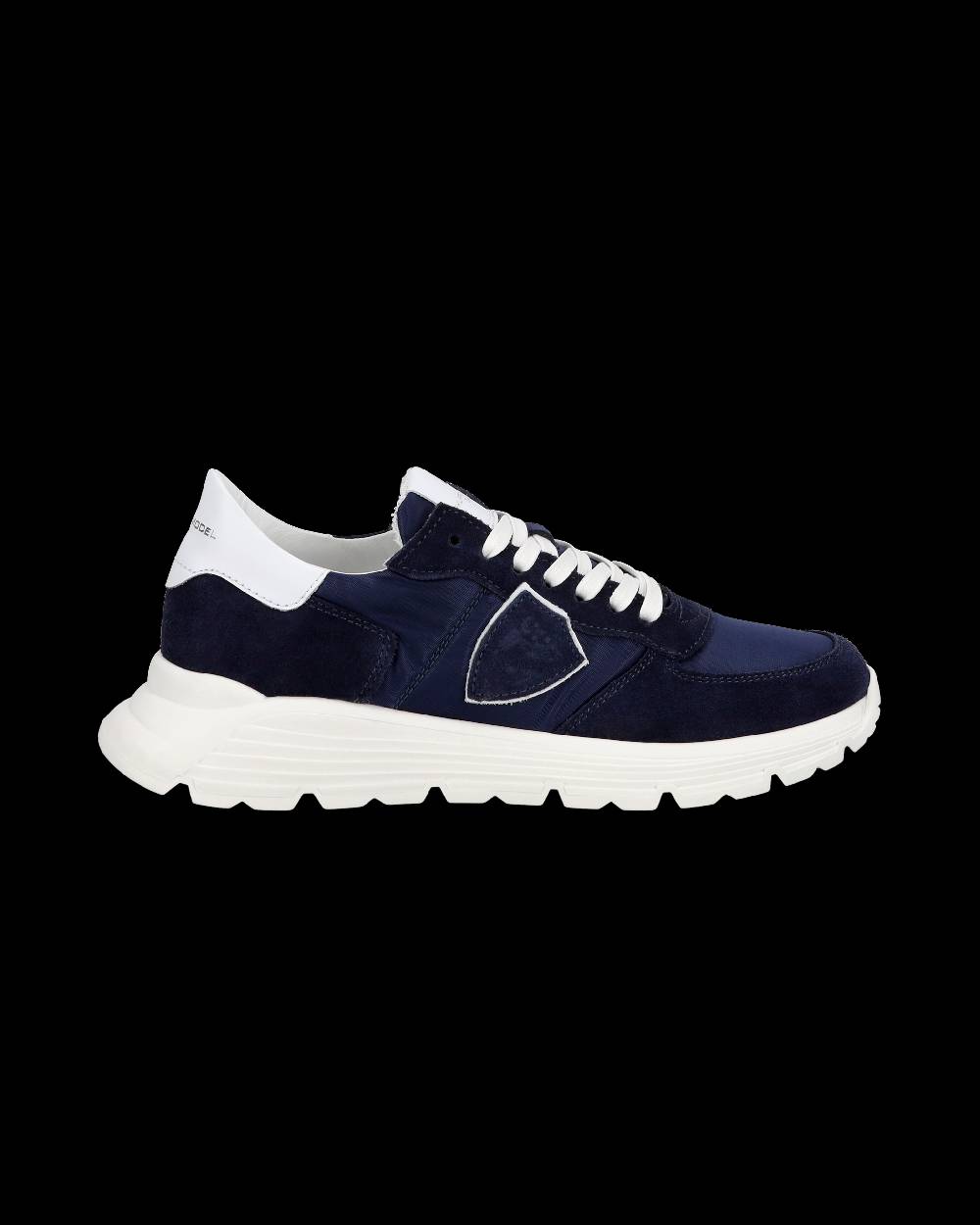Philippe Model Junior Tropez Low-Top Sneakers in Leather, Blue Consegna Veloce