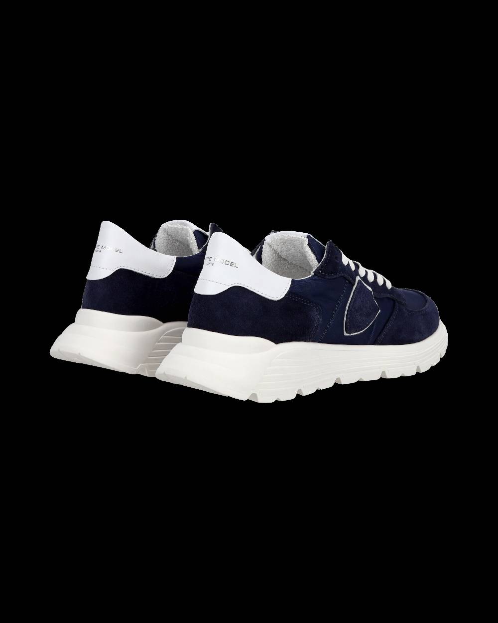 Philippe Model Junior Tropez Low-Top Sneakers in Leather, Blue Consegna Veloce