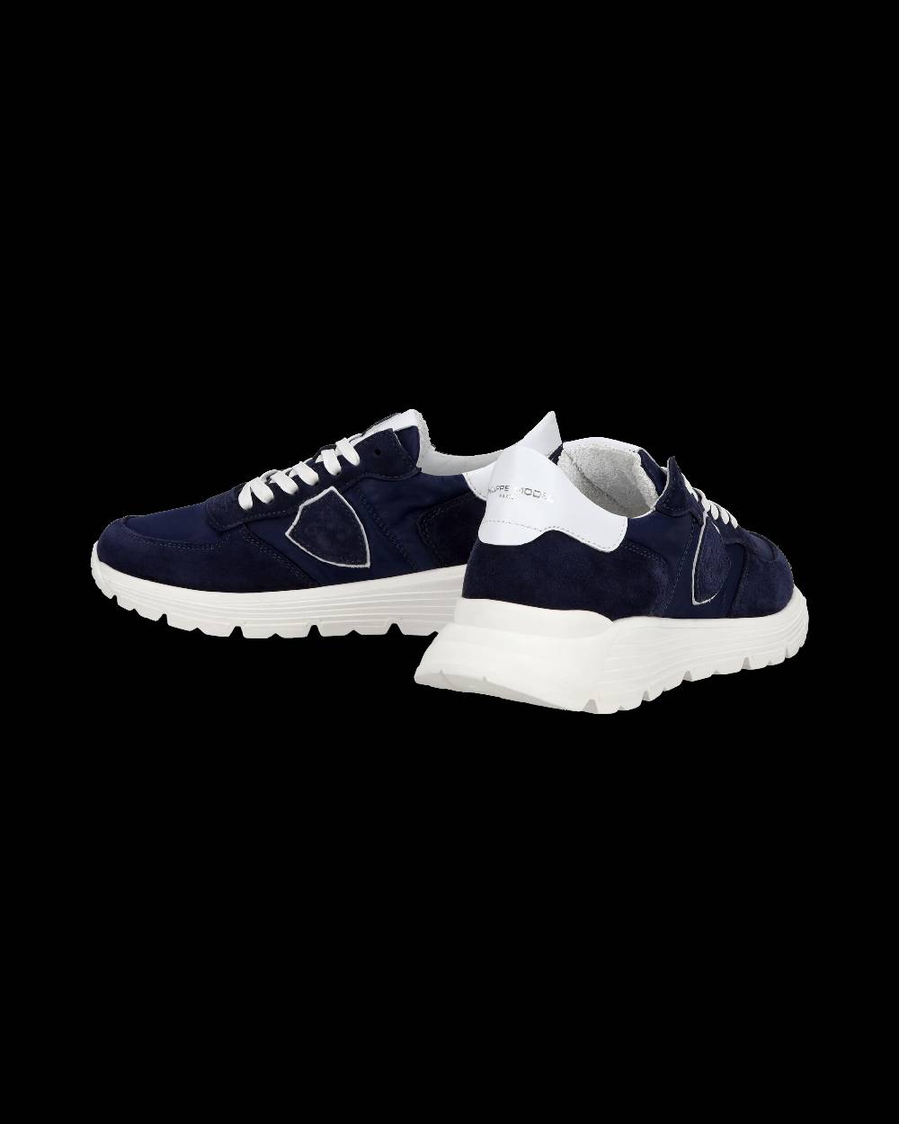 Philippe Model Junior Tropez Low-Top Sneakers in Leather, Blue Consegna Veloce