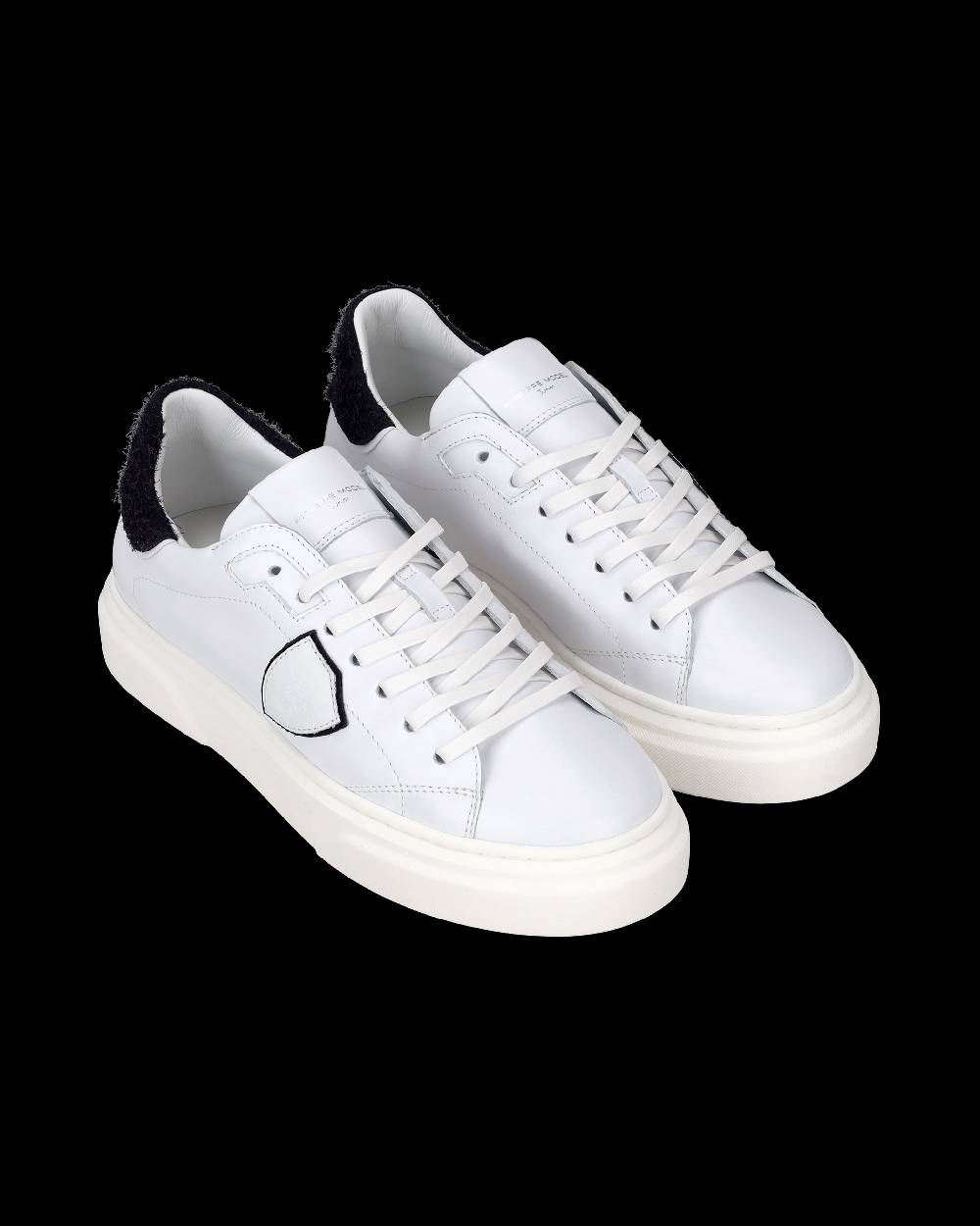 Philippe Model Sneakers Temple da Bambini Bianche e Blu in Pelle Convenienza