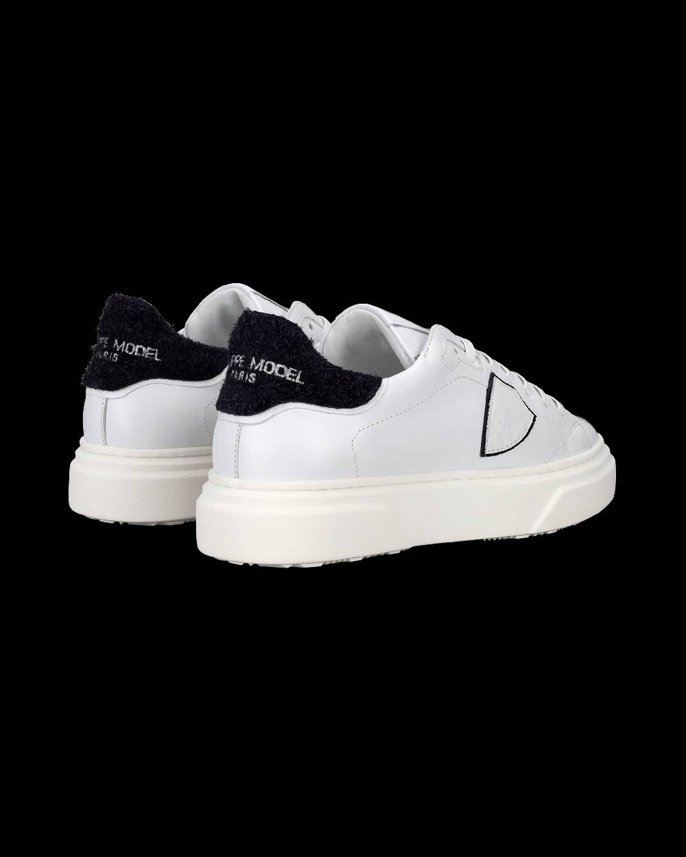 Philippe Model Sneakers Temple da Bambini Bianche e Blu in Pelle Convenienza