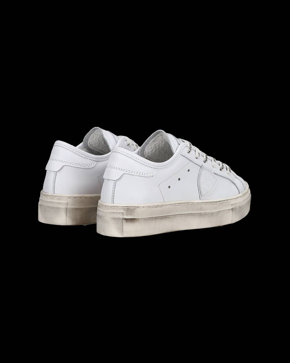 Philippe Model Sneakers basse Paris Haute da Bambino in pelle, Bianco Presa