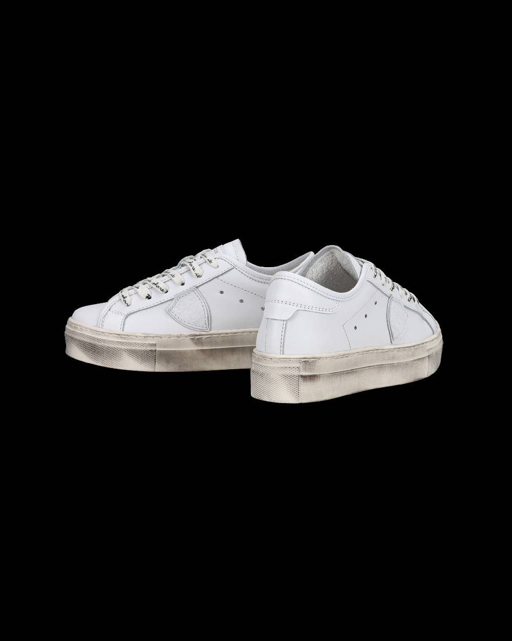 Philippe Model Sneakers basse Paris Haute da Bambino in pelle, Bianco Presa