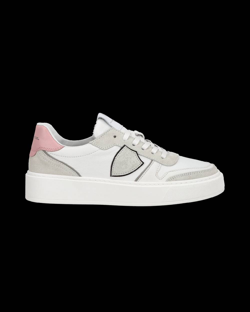 Philippe Model Junior Nice Low-Top Sneakers in Leather, Brown Blue Offerte
