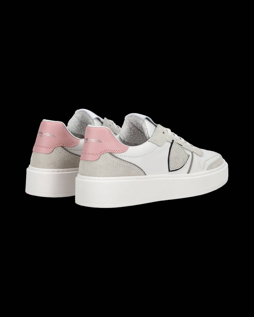 Philippe Model Junior Nice Low-Top Sneakers in Leather, Brown Blue Offerte