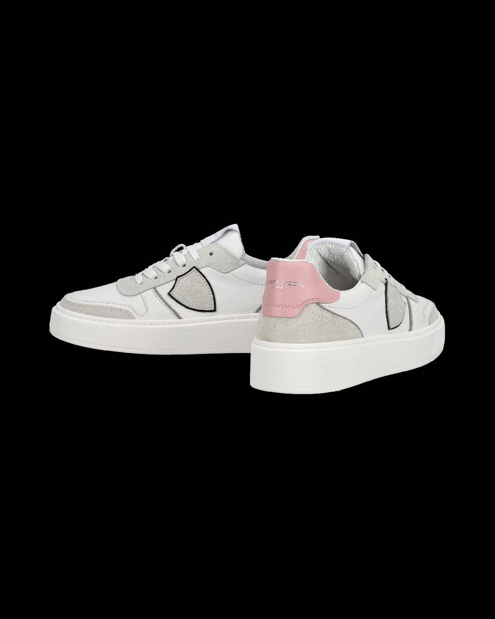 Philippe Model Junior Nice Low-Top Sneakers in Leather, Brown Blue Offerte