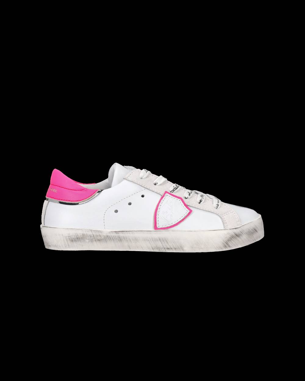 Philippe Model Sneakers Prsx basse da Bambini Bianche e Fucsia in Pelle I Più Venduti