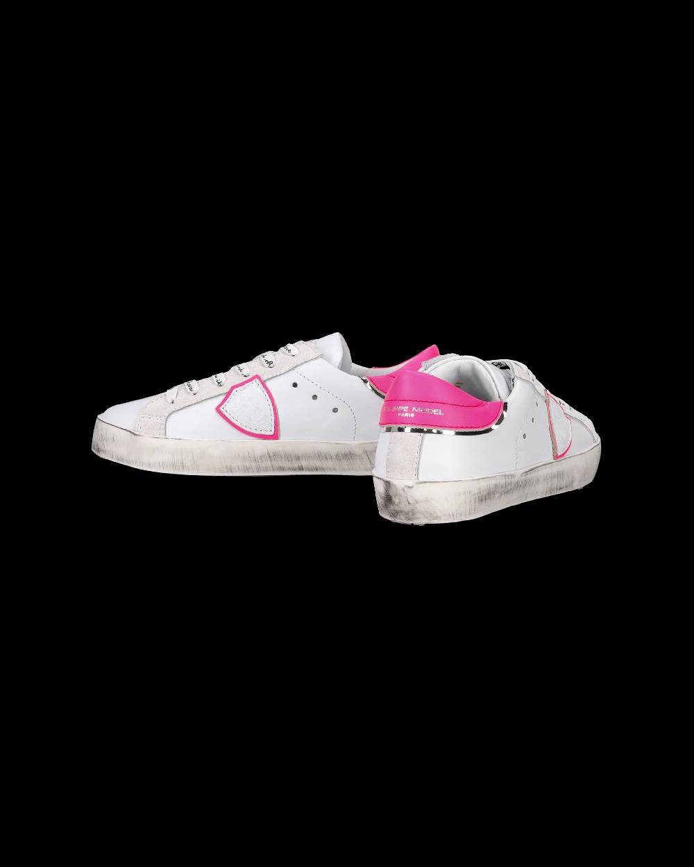 Philippe Model Sneakers Prsx basse da Bambini Bianche e Fucsia in Pelle I Più Venduti