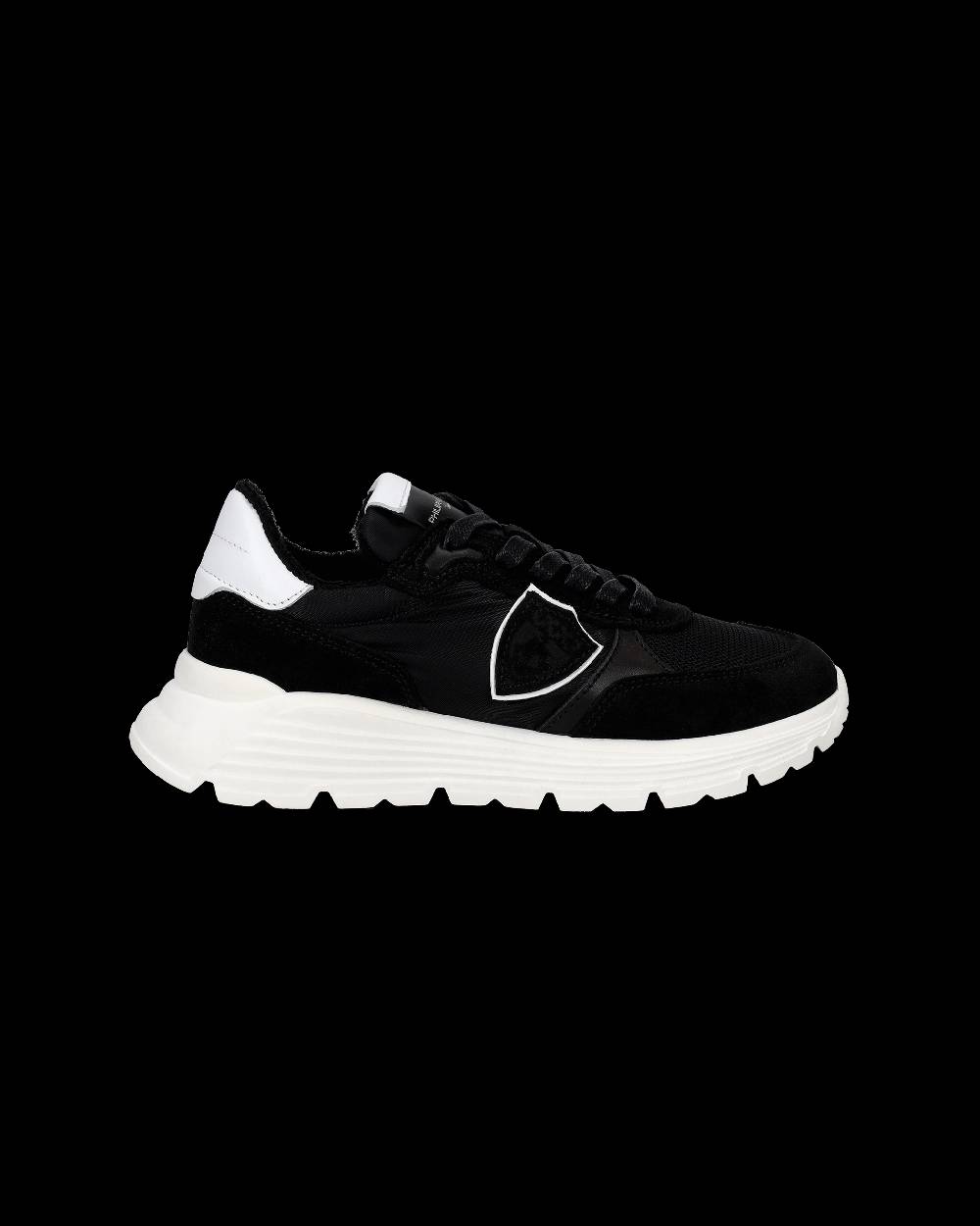 Philippe Model Sneakers Antibes basse da Bambini Nere in Tessuto Tecnico In Saldo