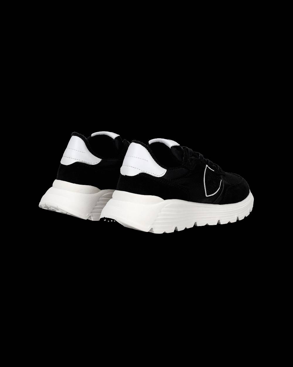 Philippe Model Sneakers Antibes basse da Bambini Nere in Tessuto Tecnico In Saldo