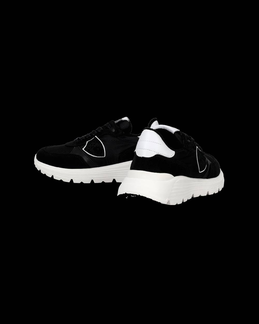 Philippe Model Sneakers Antibes basse da Bambini Nere in Tessuto Tecnico In Saldo