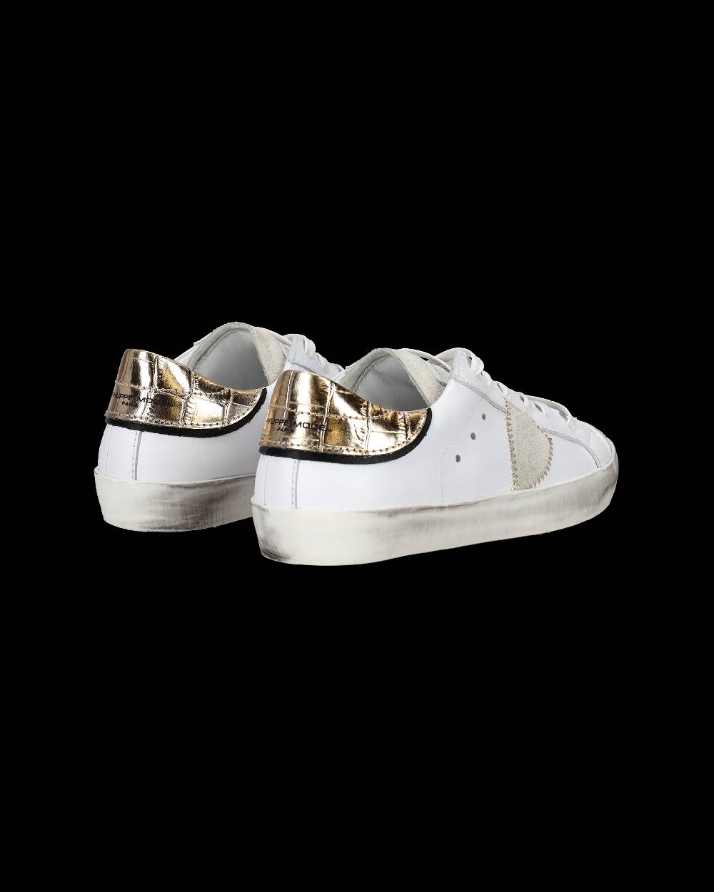 Philippe Model Sneakers Paris da Bambini Oro in Pelle In Linea