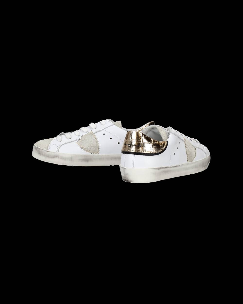 Philippe Model Sneakers Paris da Bambini Oro in Pelle In Linea